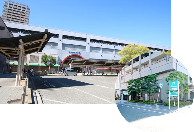阪神西宮駅近、駐車場完備でアクセス便利